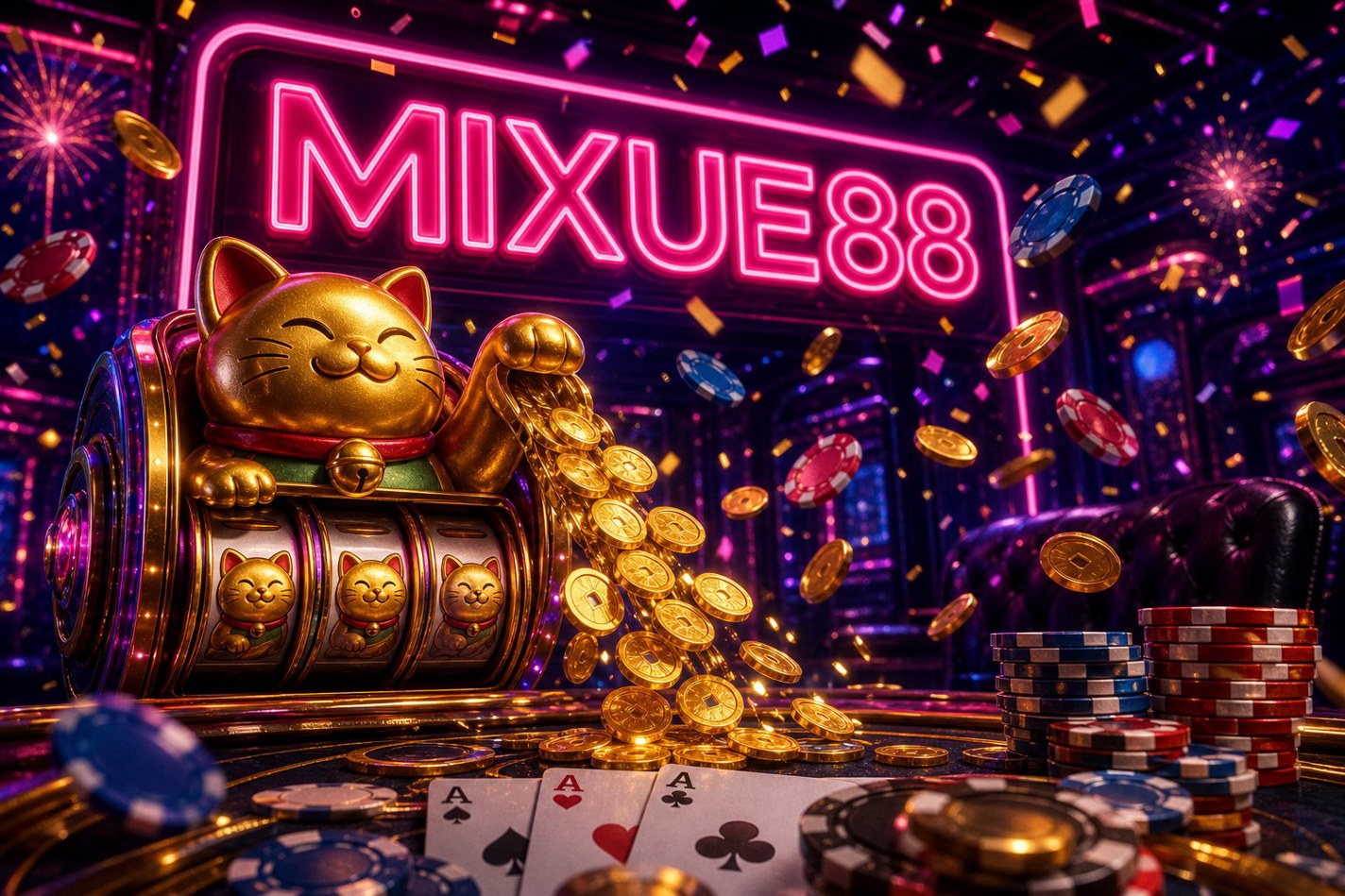 Tampilan antarmuka permainan Fortune Mouse dengan tikus emas dan gulungan keberuntungan